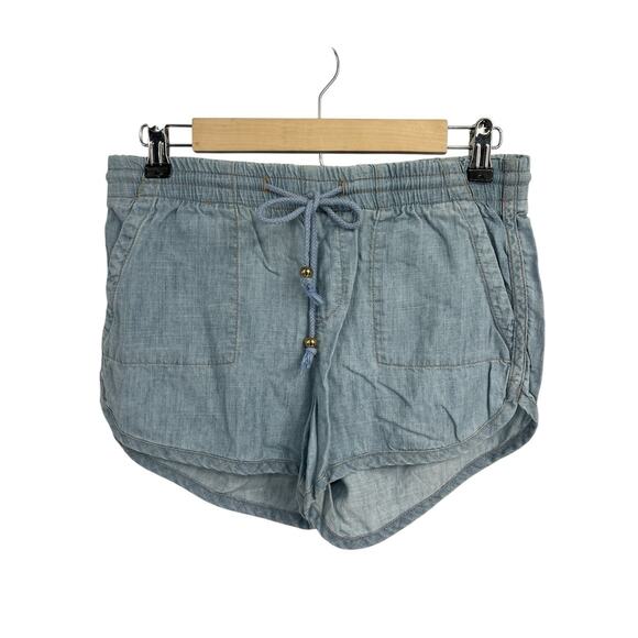 Level 99 Chambray Light Wash Pull On Shorts XS - Picture 1 of 5
